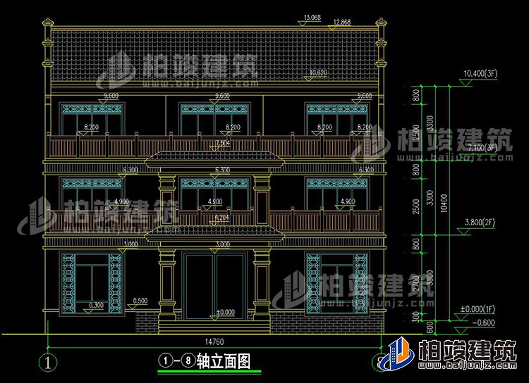 正立面图