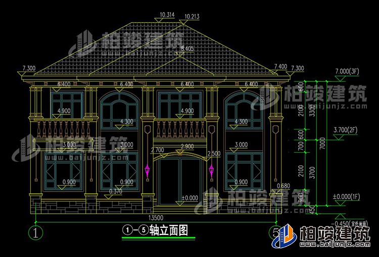 正立面图