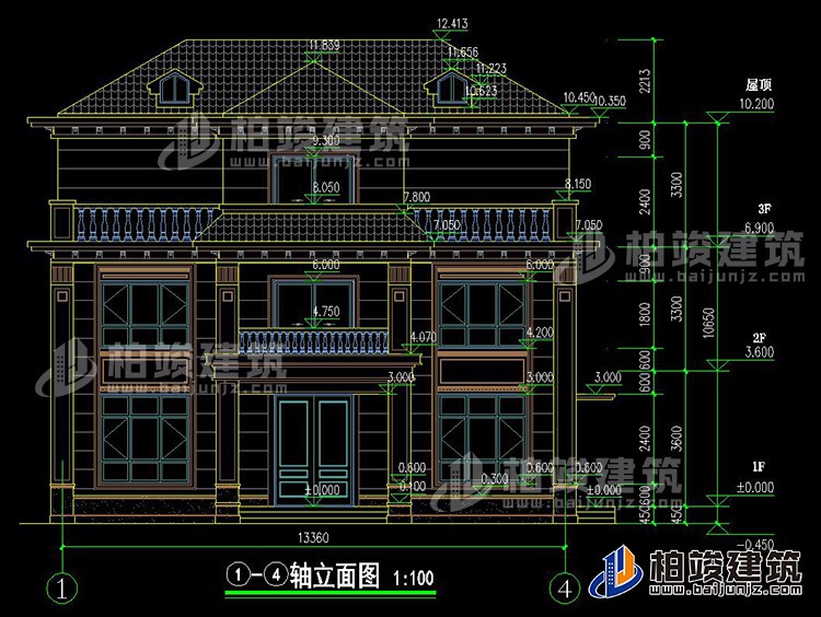 正立面图